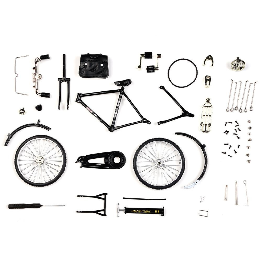 Mini Cykelmodell: Montera 51 delar för kreativitet och nostalgi