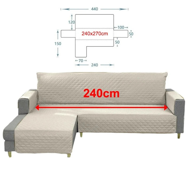 Beige sofföverdrag 3 sits soffa