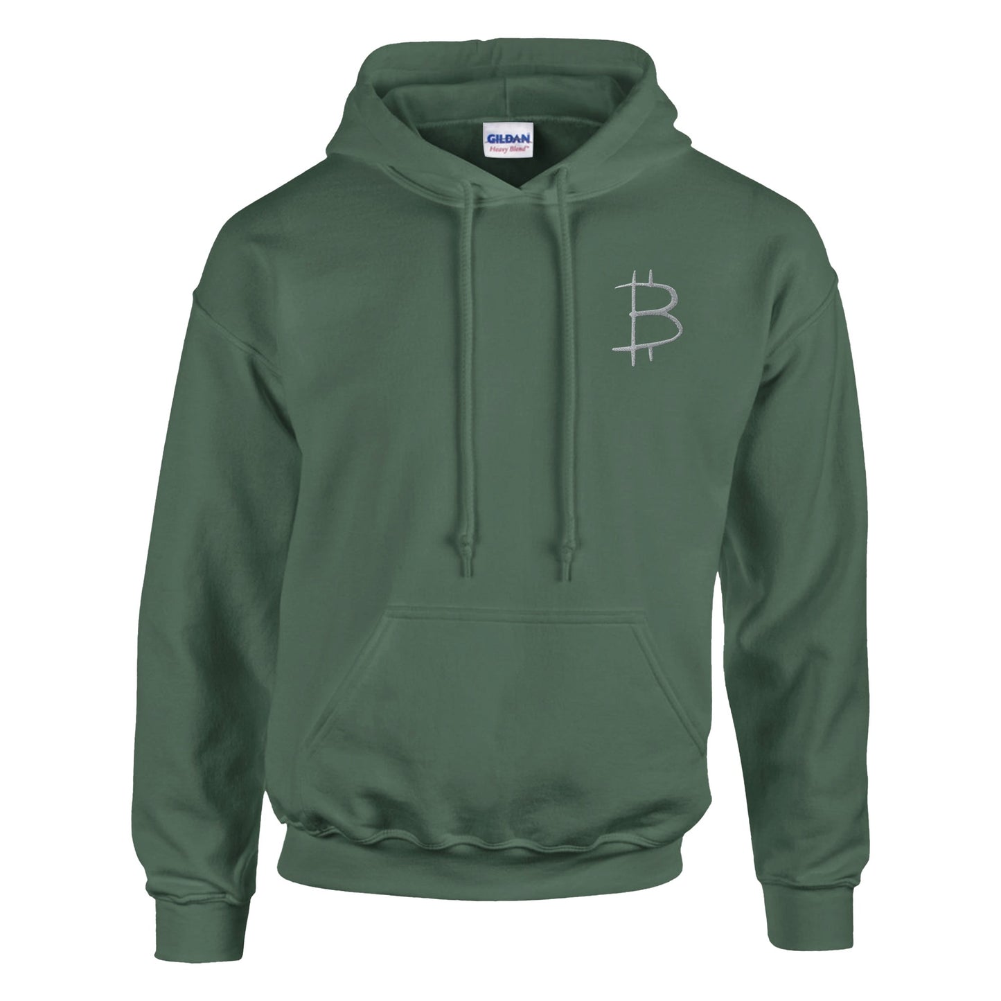 Bitcoin hoodie grön