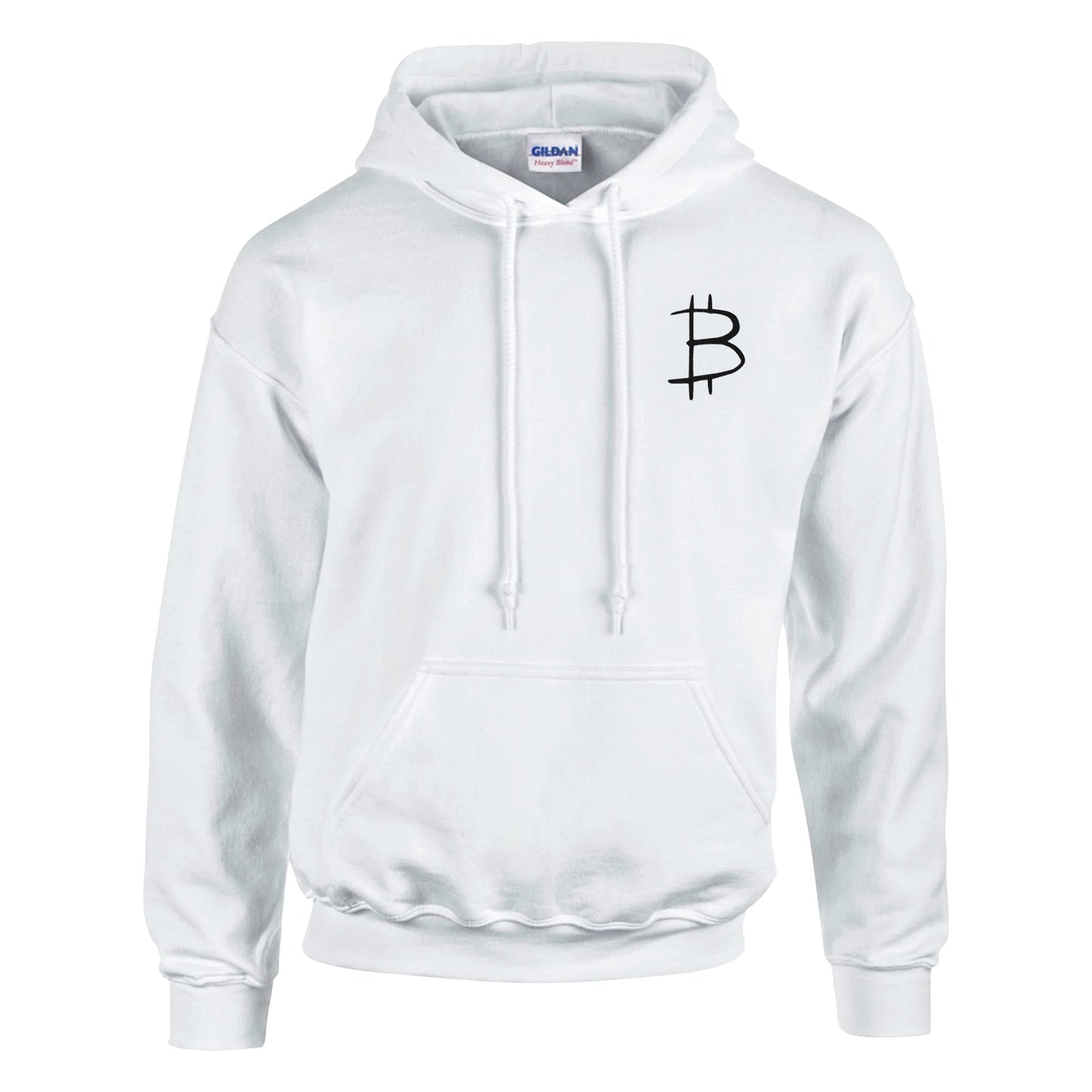 Bitcoin hoodie vit