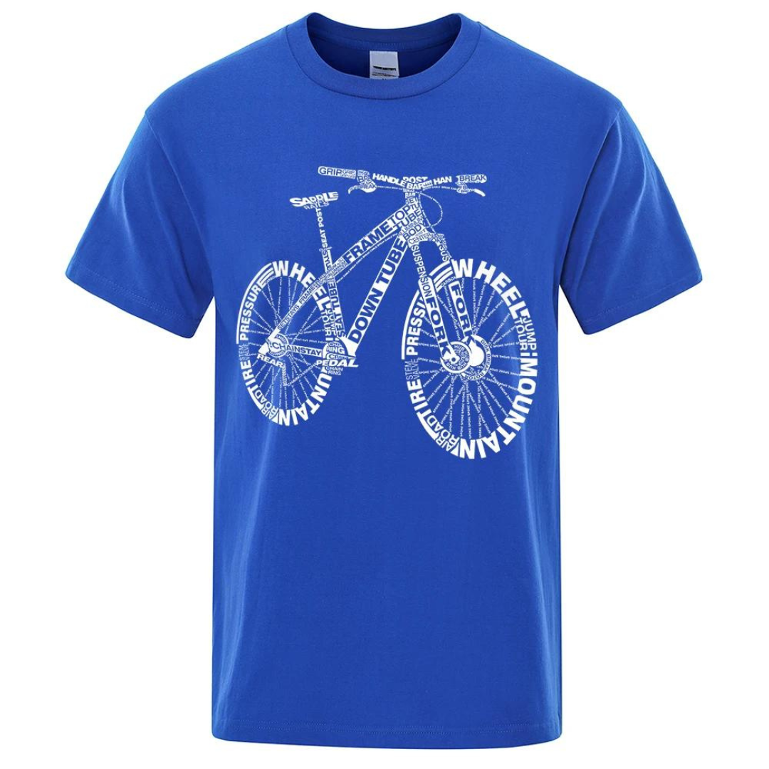Cykel t-shirt - blå