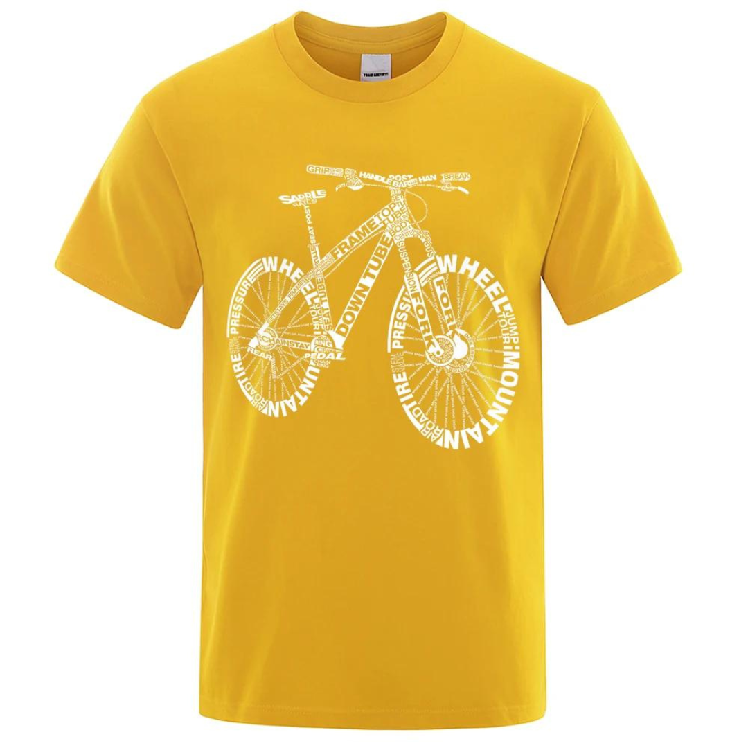 Cykel t-shirt - gul