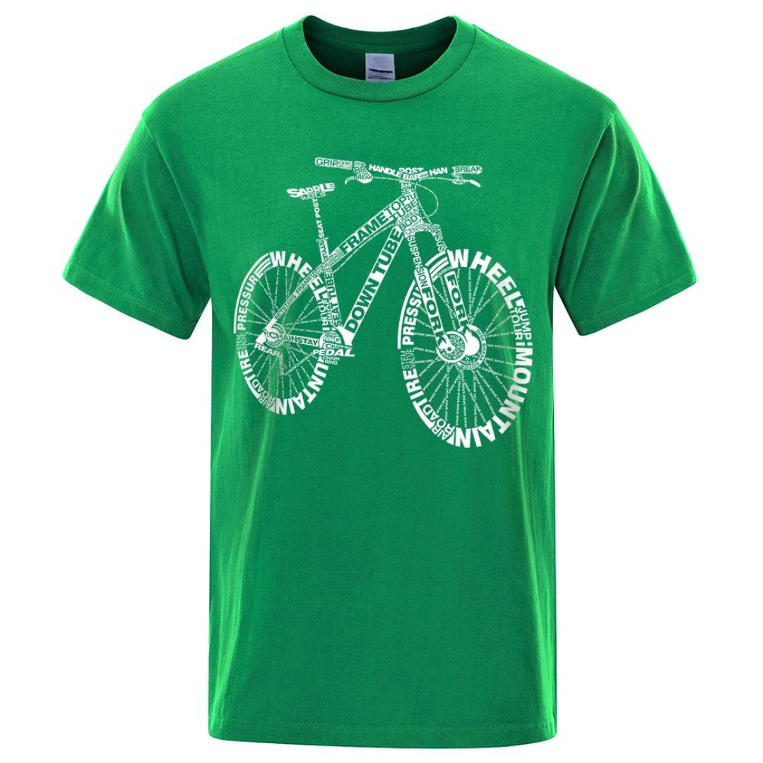 Cykel t-shirt - ljusgrön