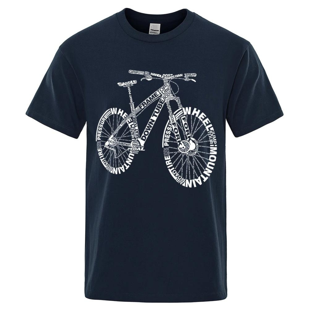 Cykel t-shirt - mörkblå