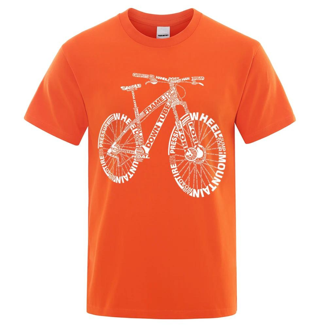 Cykel t-shirt - orange