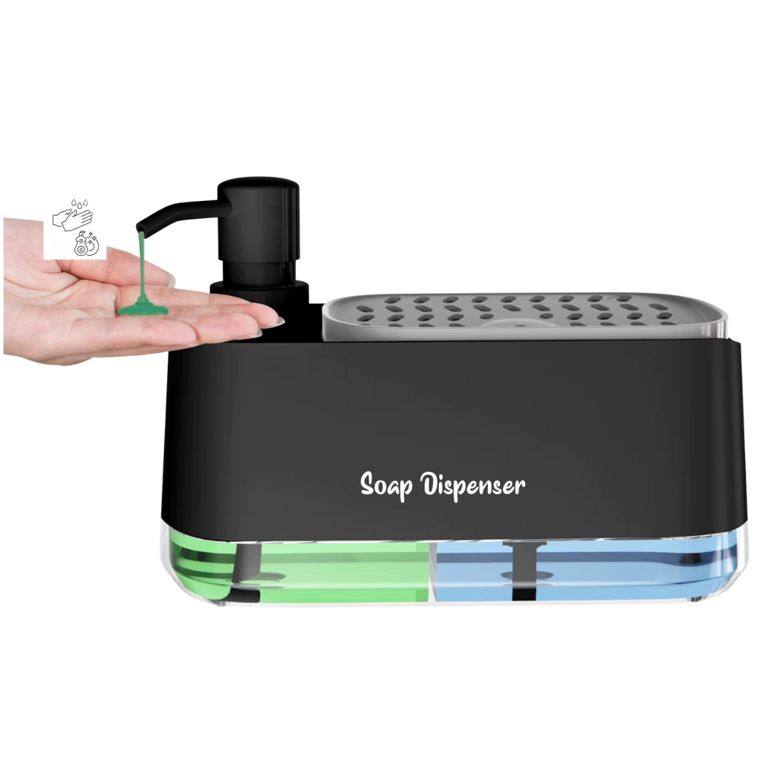 Diskmedelsdispenser svart