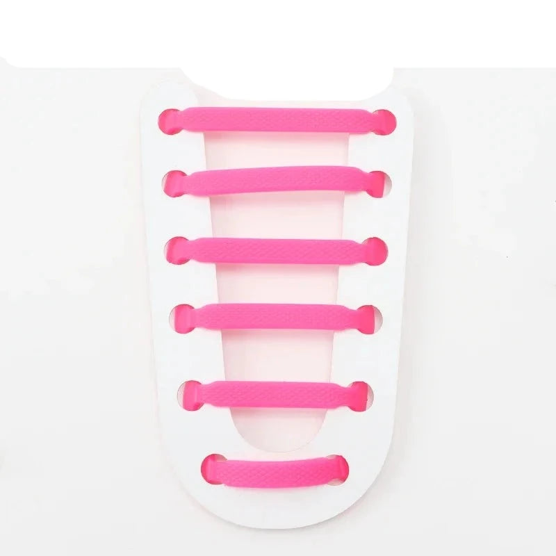 Elastiska Skosnören - rosa