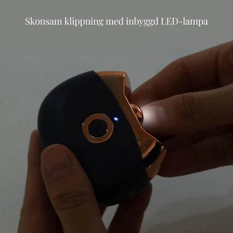 Elektrisk nagelklippare med LED