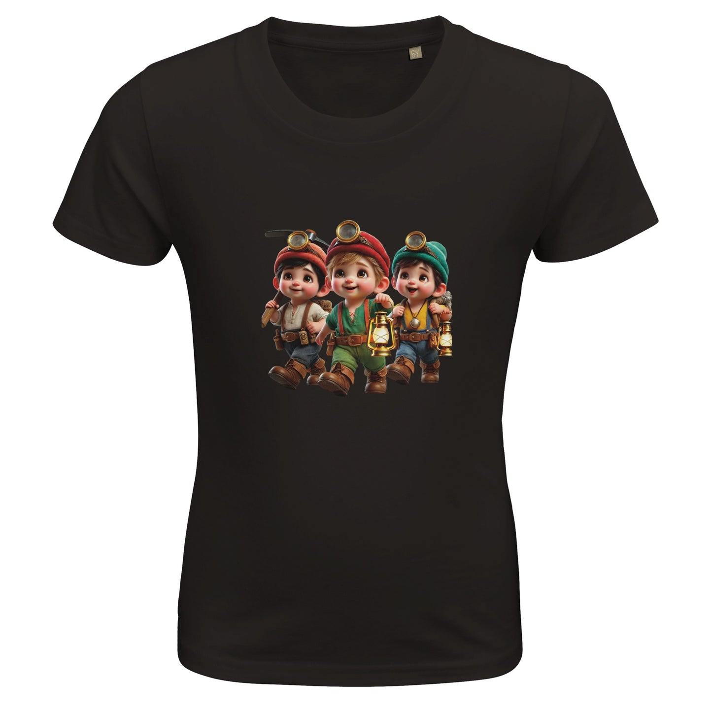 Gruvtomtens barn t-shirt svart
