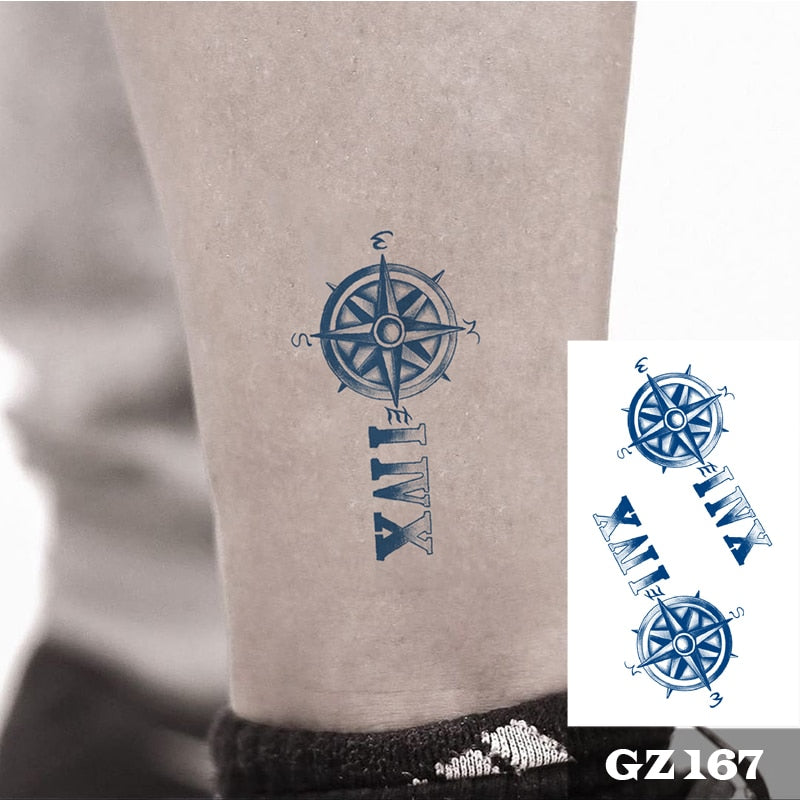 Temporär tatuering : romanska siffror