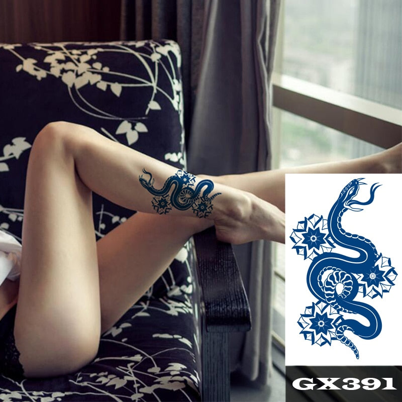 Temporär tatuering drake