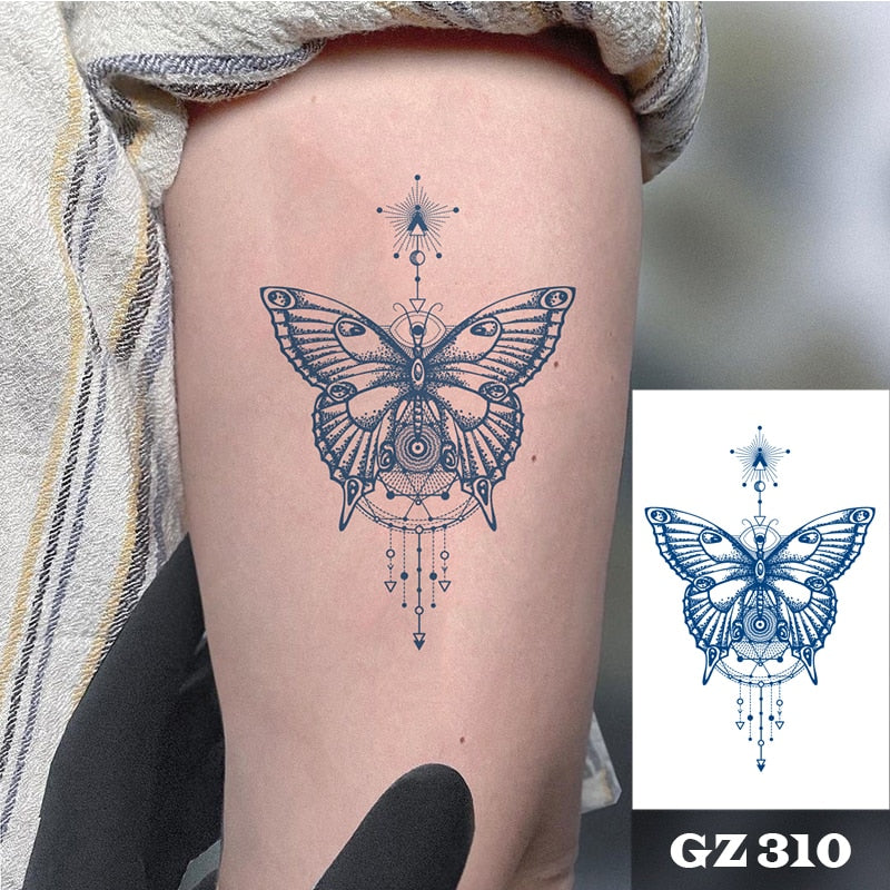Temporär tatuering : fjäril