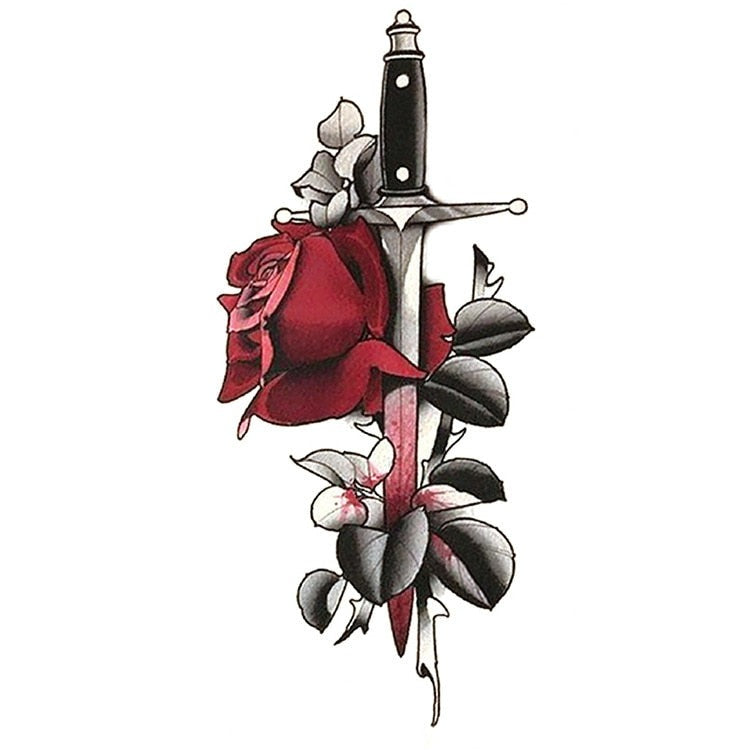 Temporär Tatuering - kniv