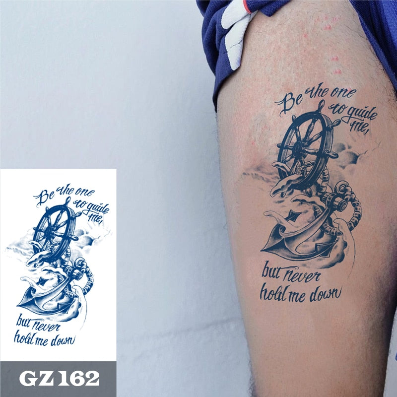 Temporär tatuering : båt