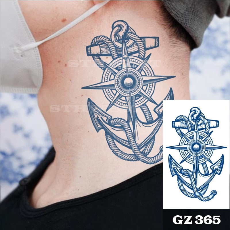 Temporär tatuering : ankare