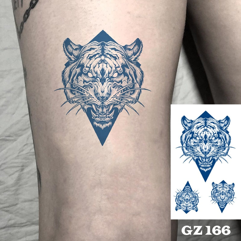 Temporär tatuering : tiger
