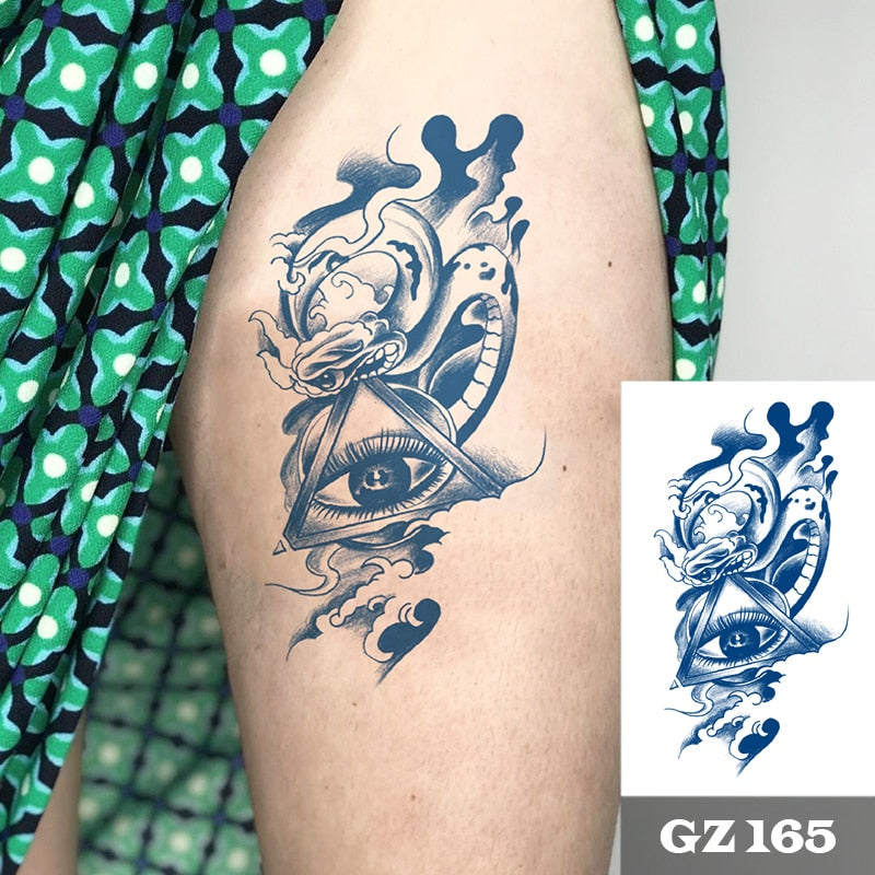 Temporär tatuering : öga