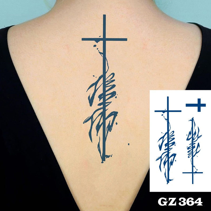 Temporär tatuering : vacker kors