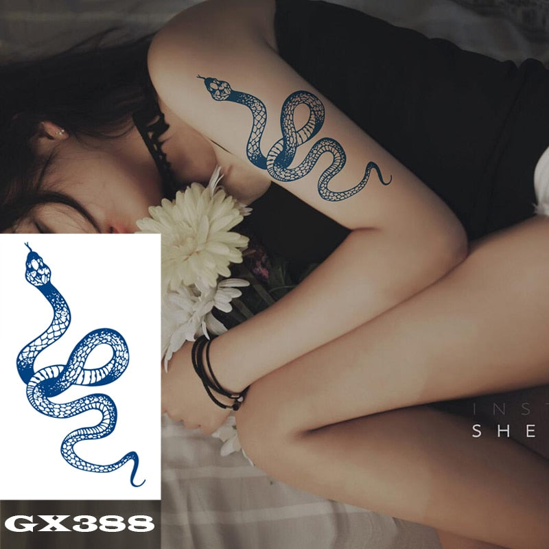 Temporär tatuering : orm