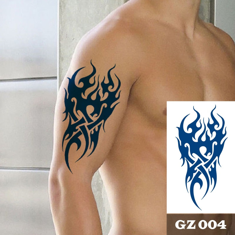Temporär tatuering: manlig tatuering