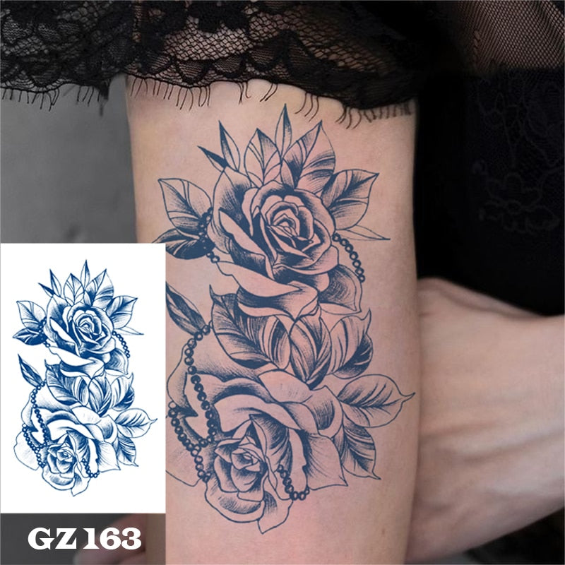 Temporär tatuering : ros