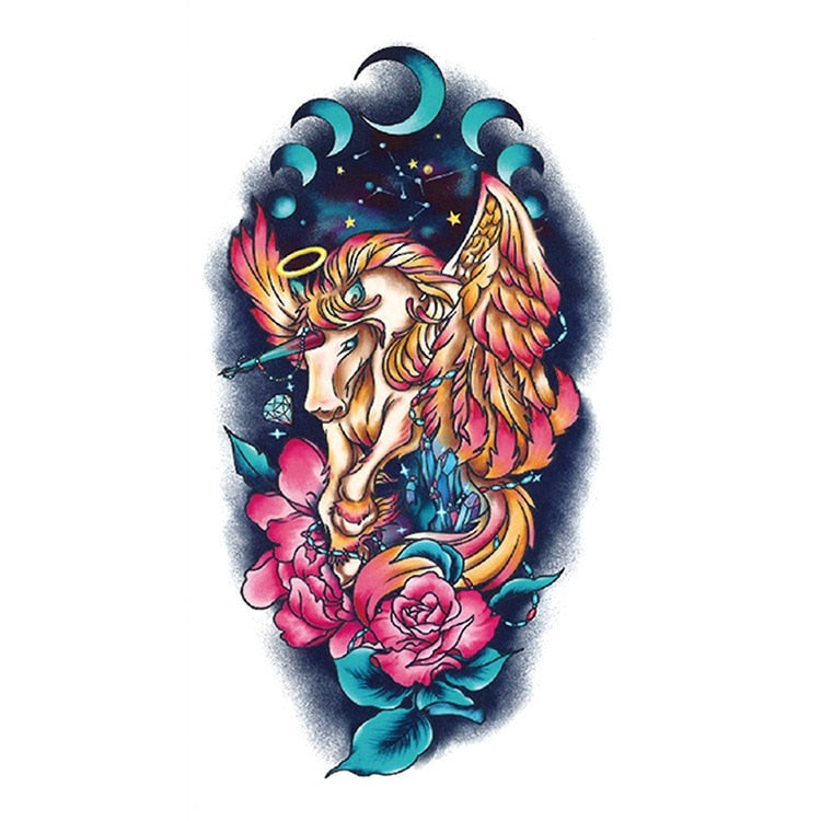 Temporär Tatuering - unicorn enhörning