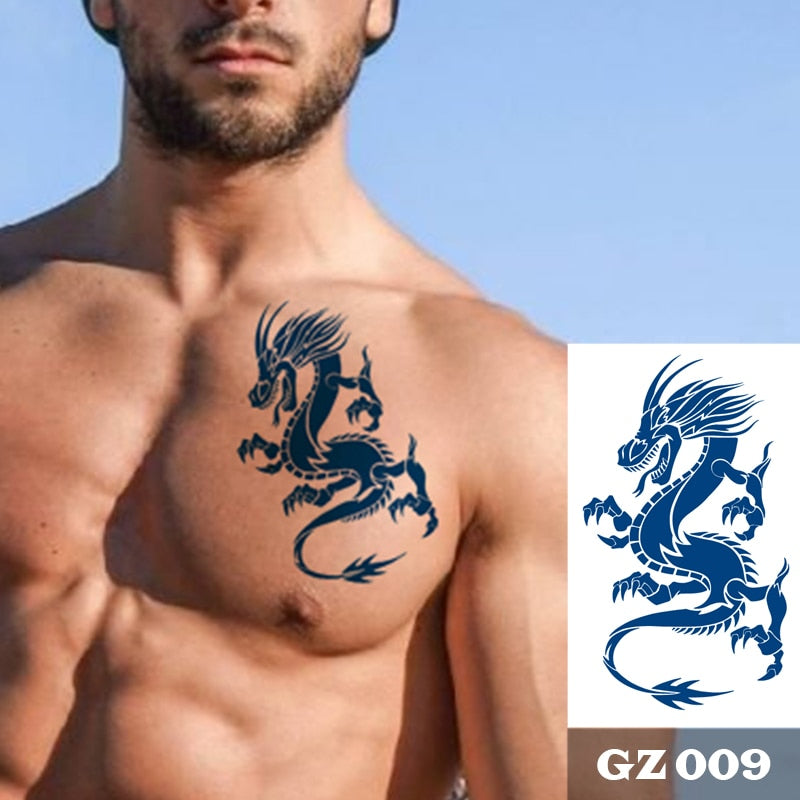 Temporär tatuering : drake