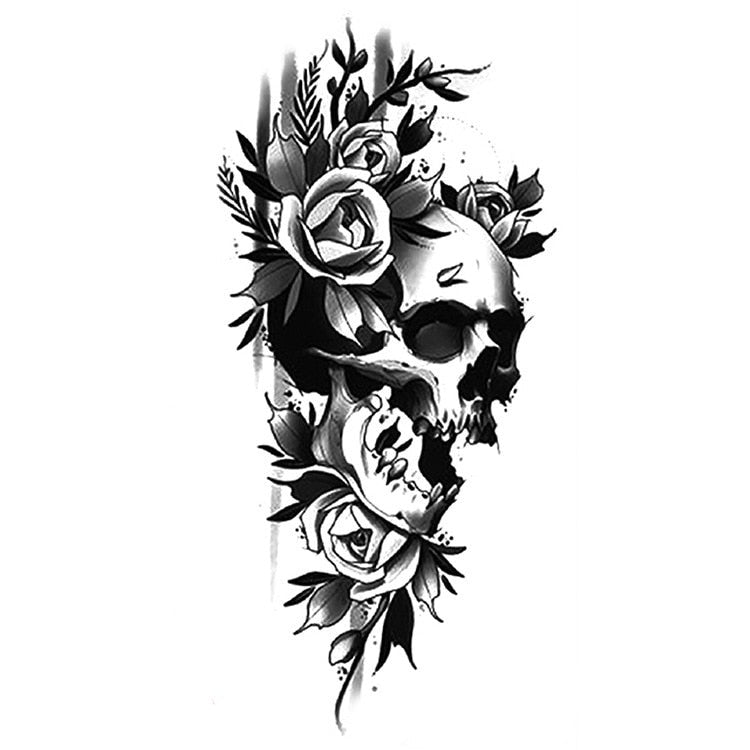 Temporär Tatuering - dödskalle