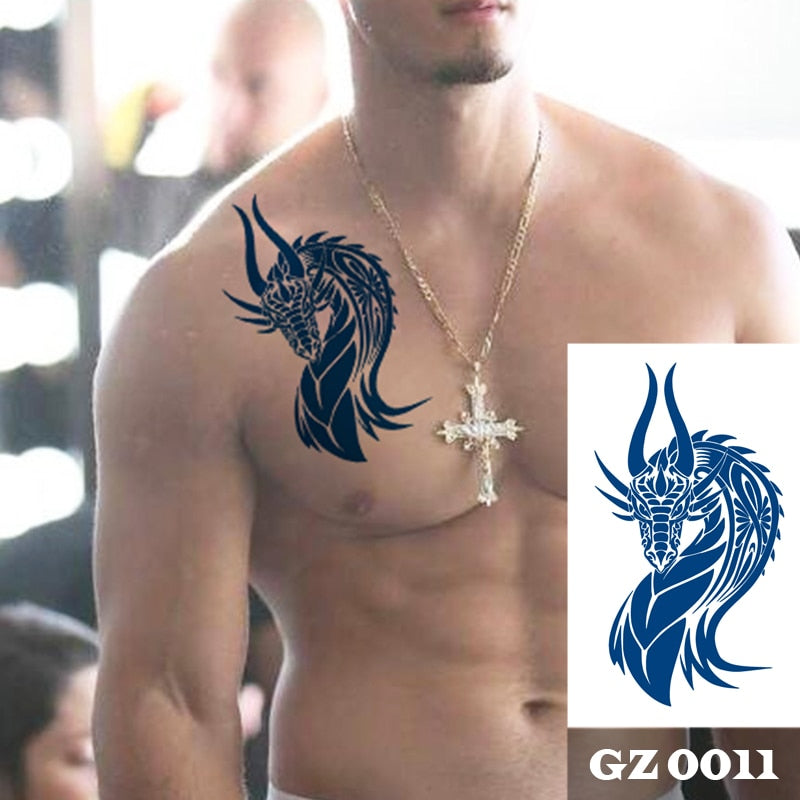 Temporär tatuering : dragon, drake