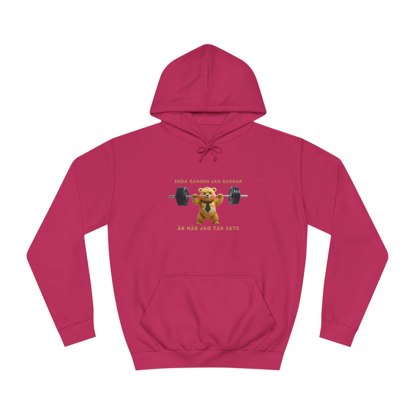 Hoodie roligt rosa