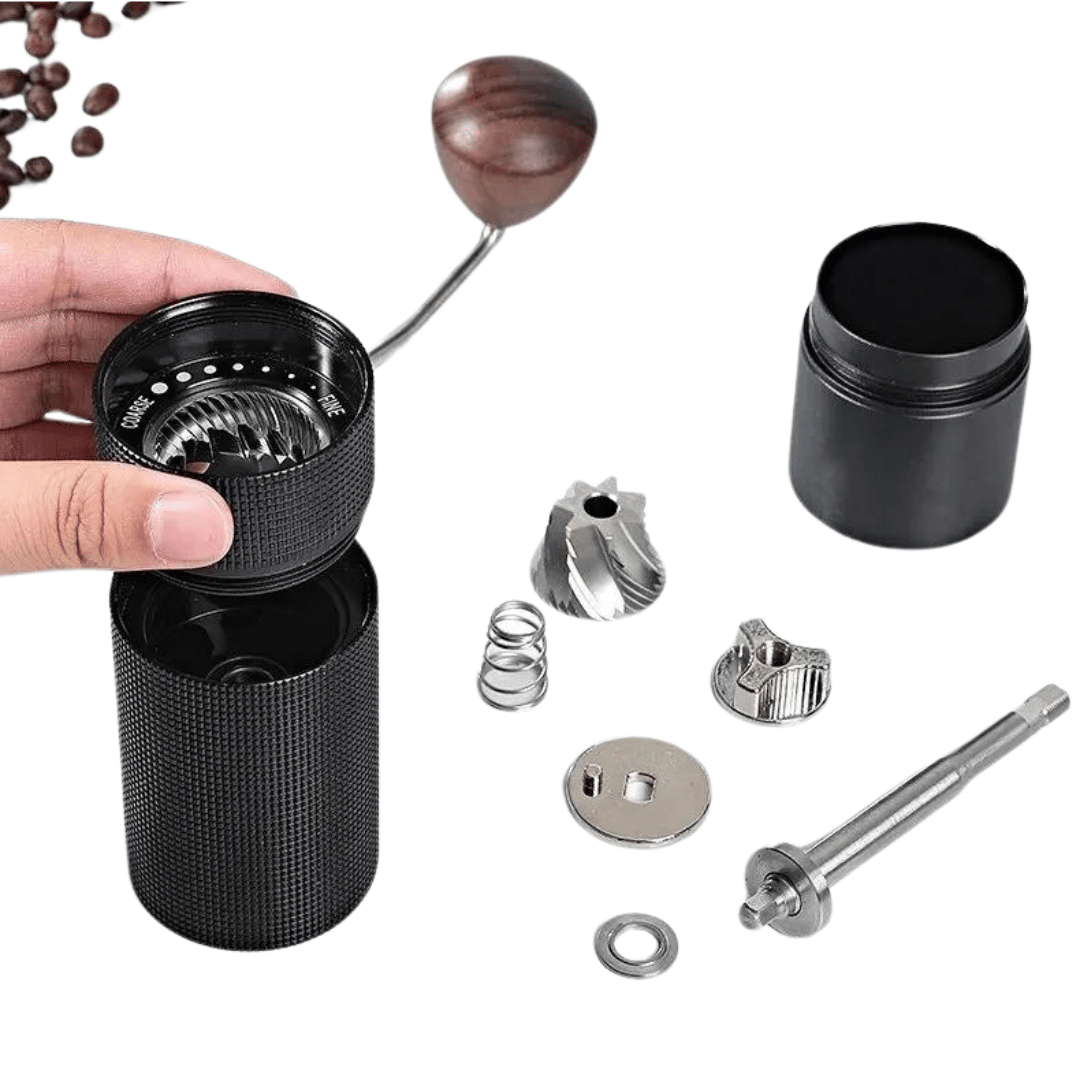 Kaffekvarn manuell i rostfritt stål