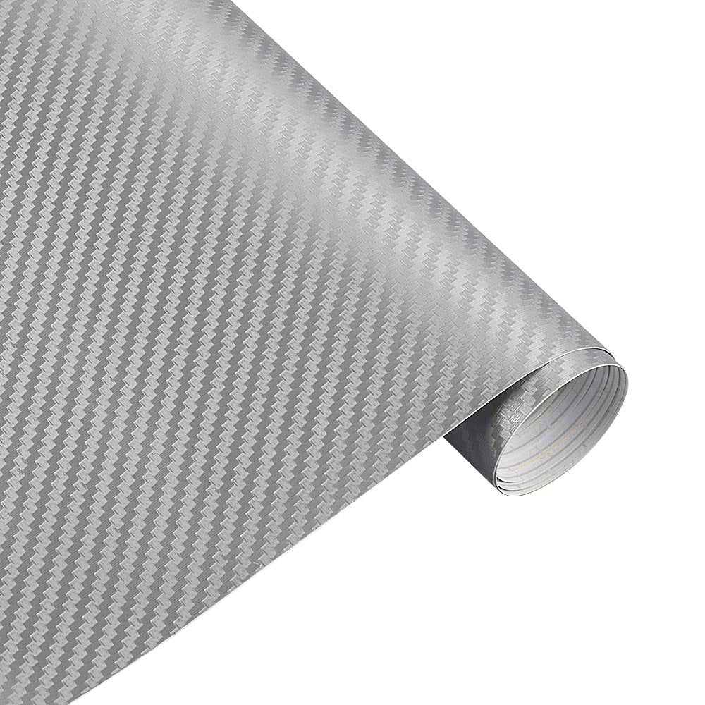 Kolfibertejp 3D silver