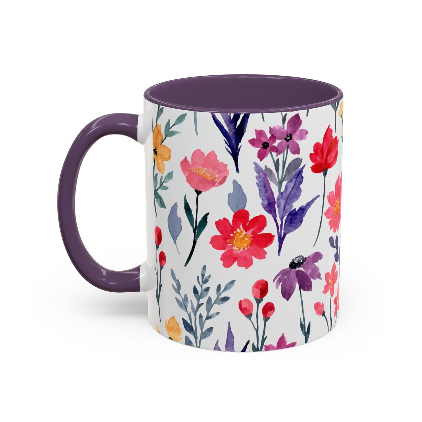 Lila färgglad mugg