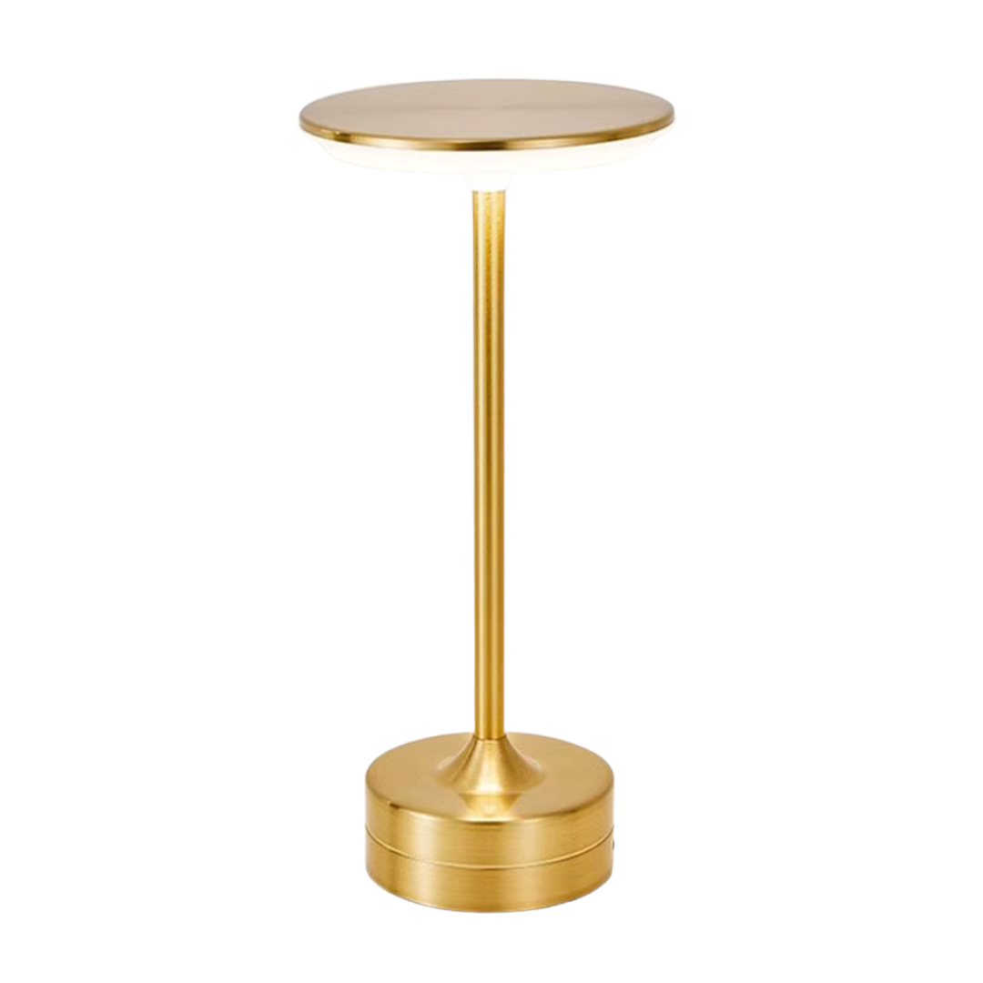 Liten bordslampa guld
