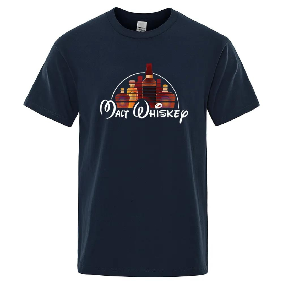 Malt Whiskey T-Shirt - mörkblå