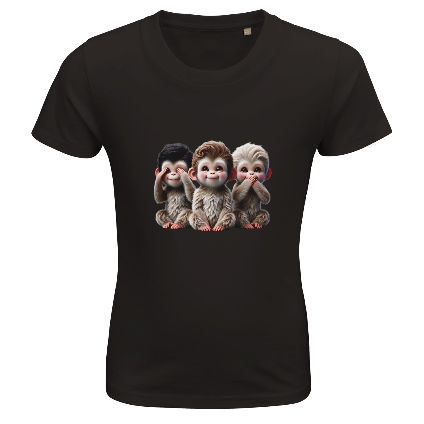 Monkey´s barn t-shirt svart