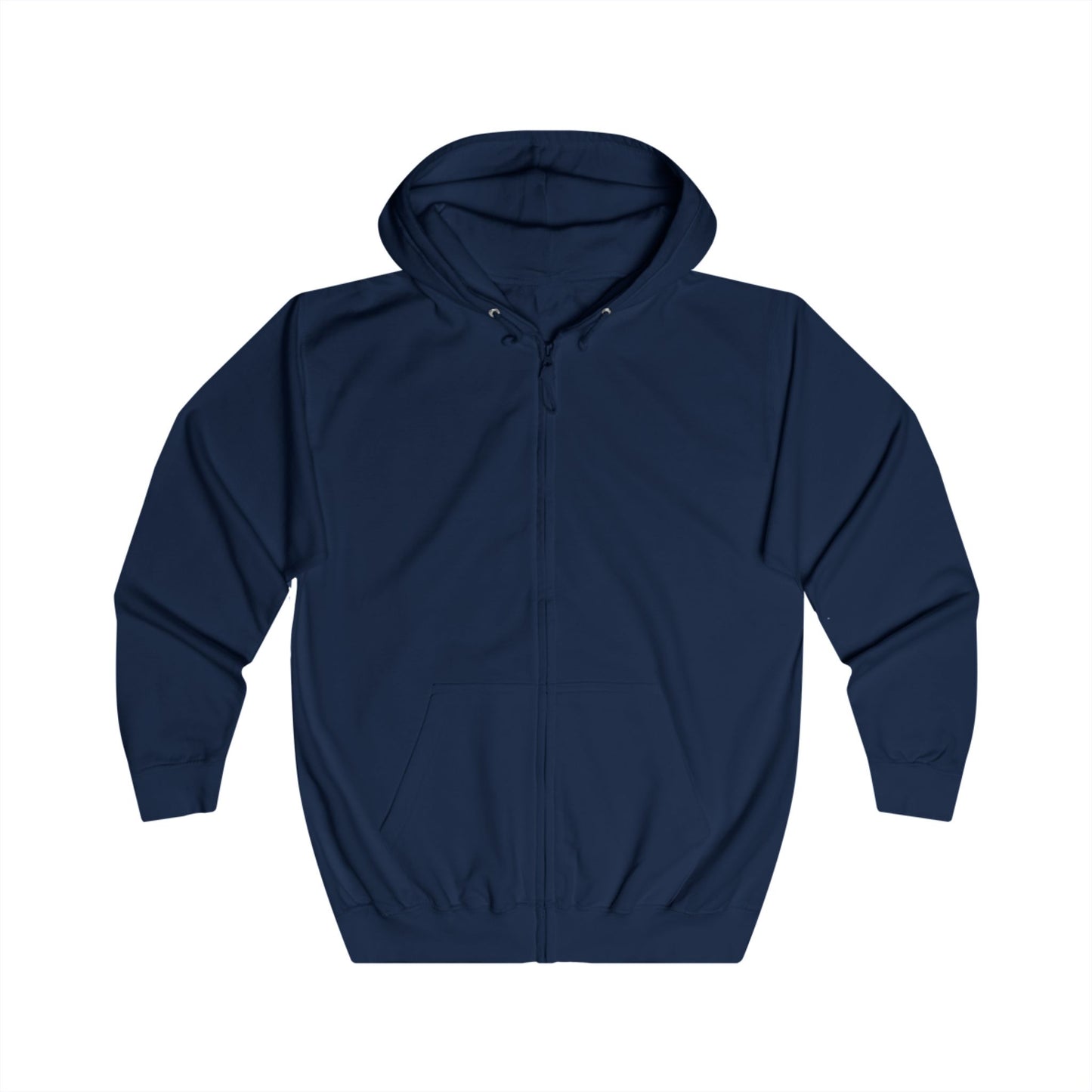 Motivation hoodie med zip blå