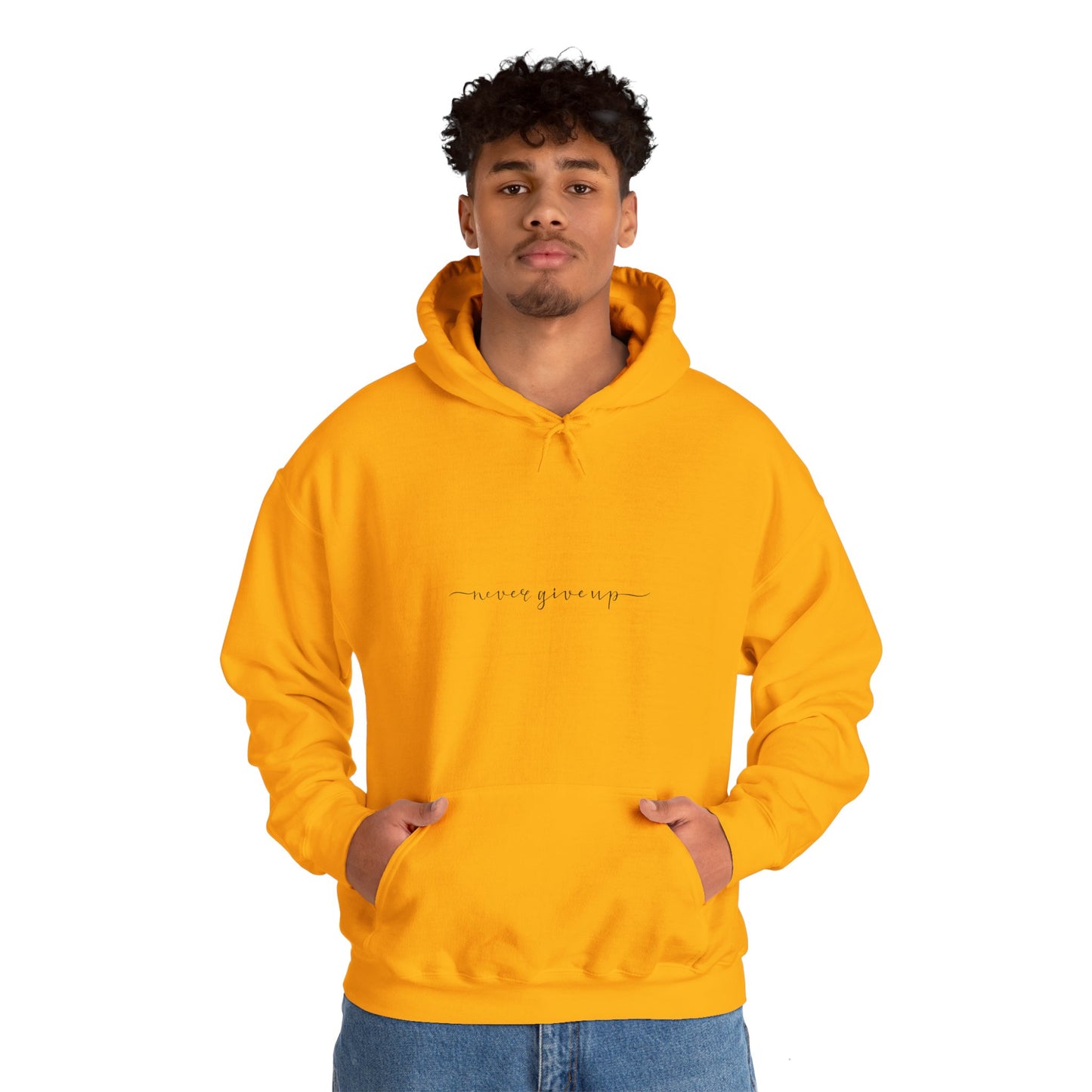 Never give up hoodie