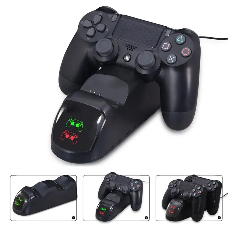 PS4 laddstation - svart