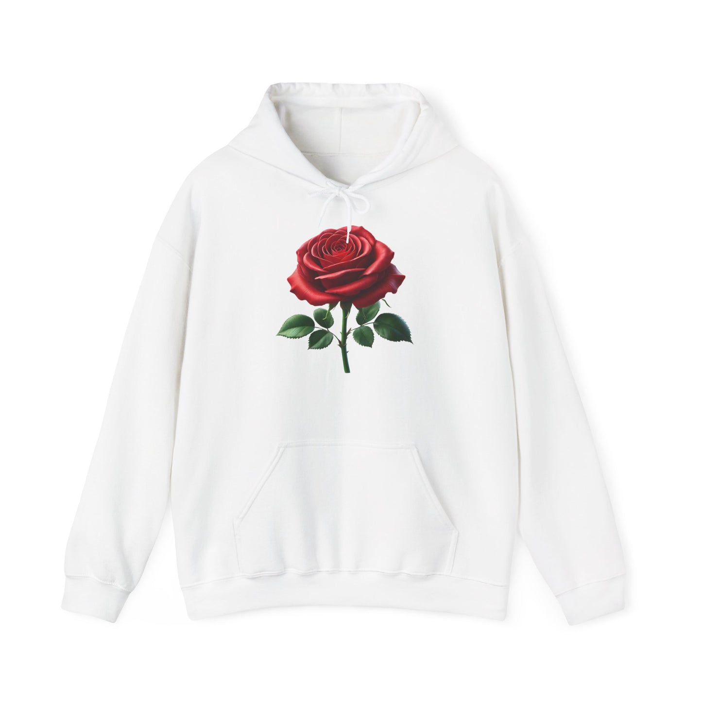 Röd ros hoodie