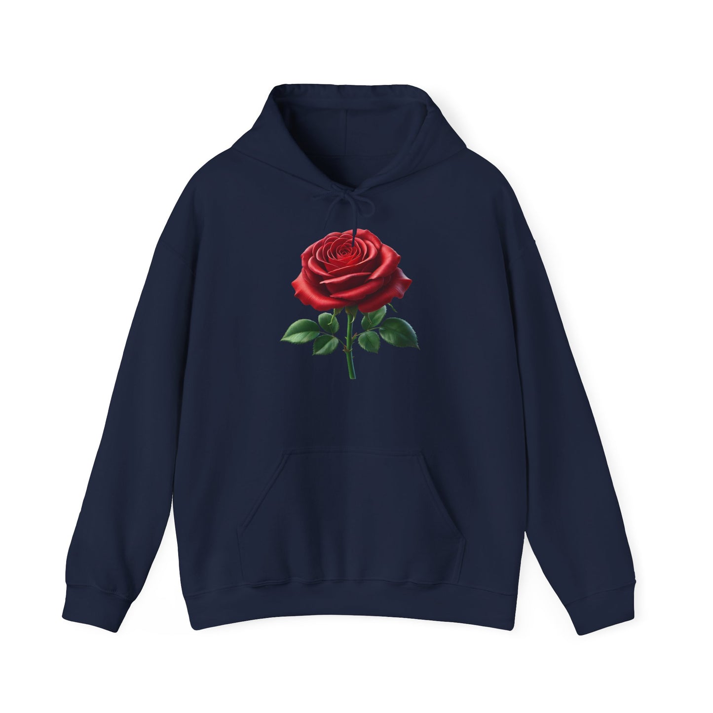 Röd ros hoodie