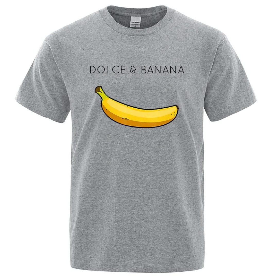 Rolig tishirt Dolce & Banana - grå