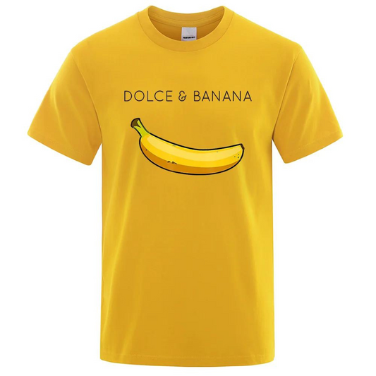 Rolig tishirt Dolce & Banana - gul