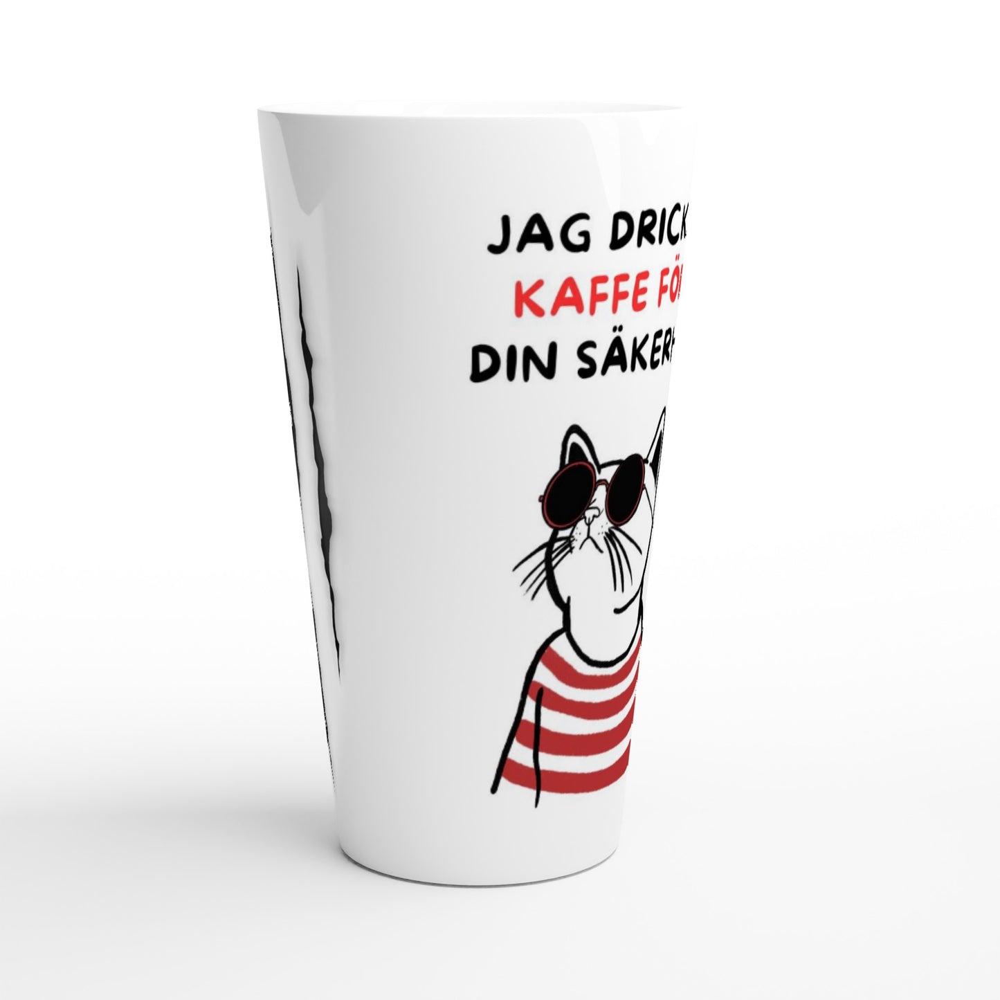 Roligt mugg farligt katt