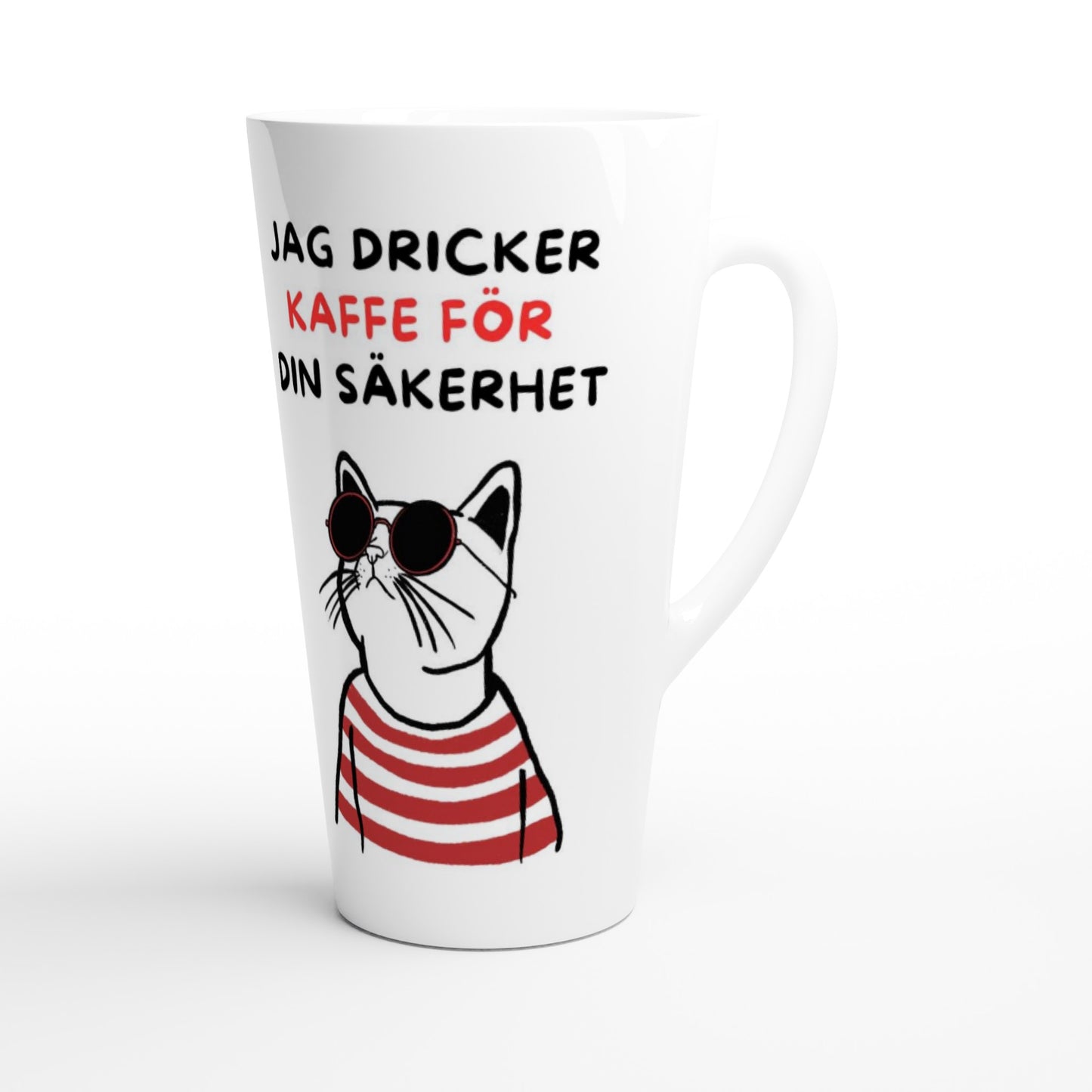 Roligt mugg farligt katt