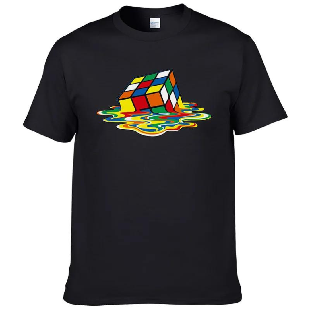 Rubiks kub t-shirt - svart
