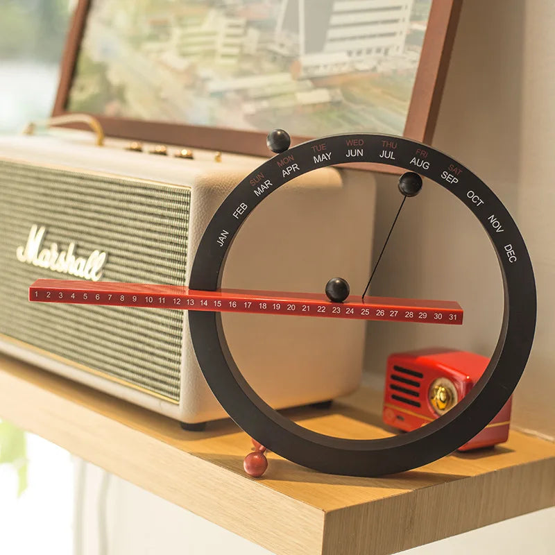 Kalender 2024 - svart och röd färg