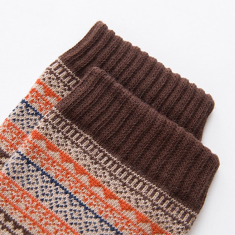 Färgglada vinterstrumpor - 5-pack varma strumpor i olika färger.