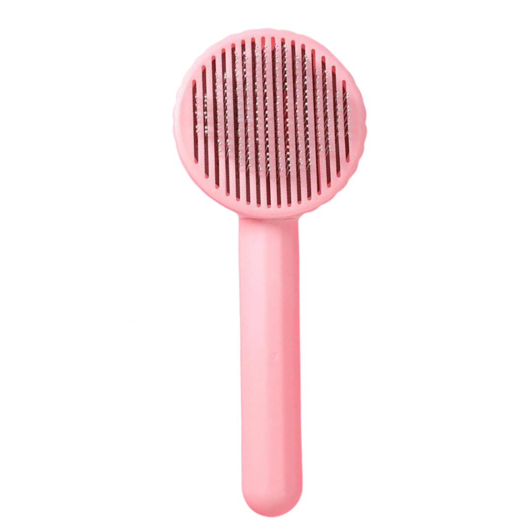 Självrengörande borste - rosa