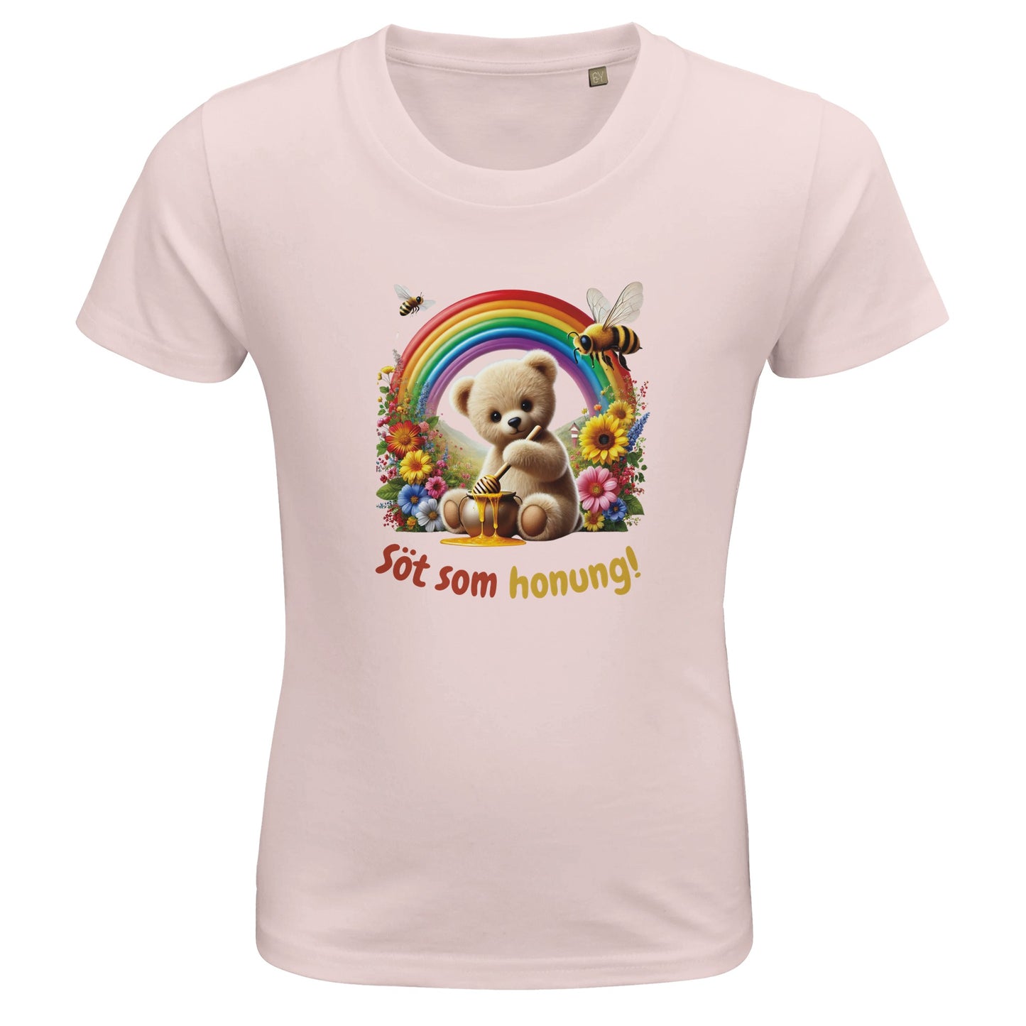 Söt nalle t-shirt rosa